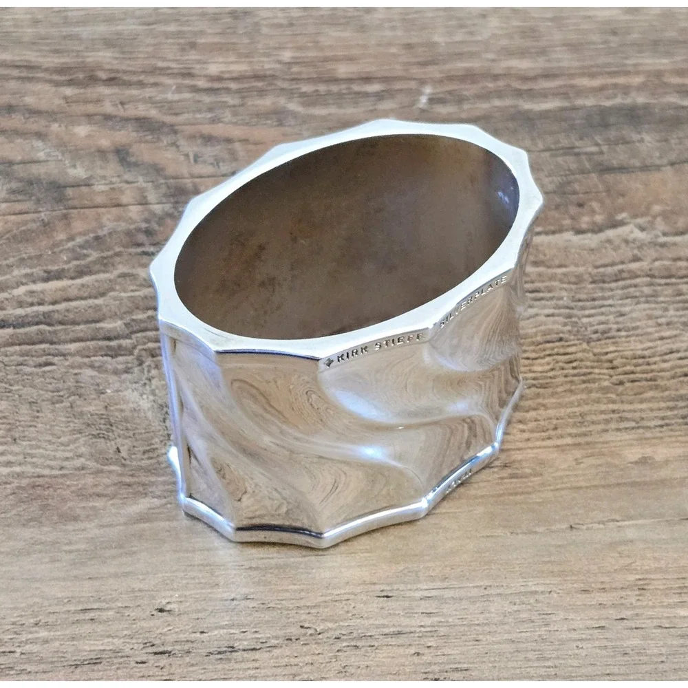 Kirk Stieff The Keswick Collection Set Of 4 Silverplate Napkin Rings